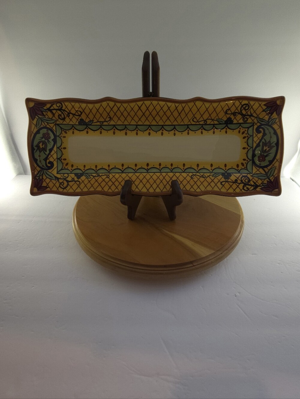 Corsica Home Crown Jewel 15" Ceramic Platter, Vintage